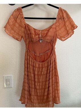 Nectar Clothing Women’s Medium Orange Mini Dress